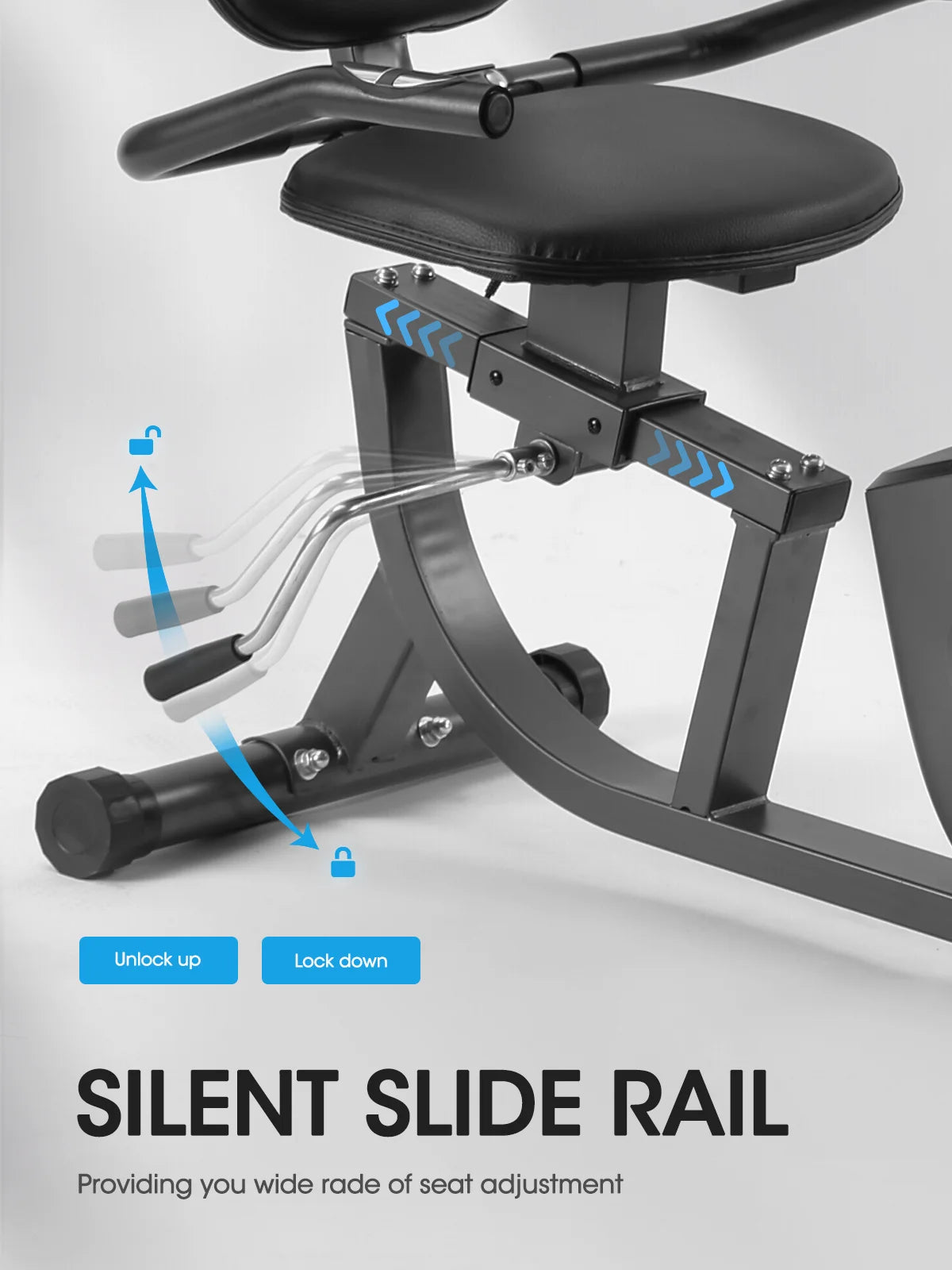 Exercise Bike Recumbent Indoor Stationary Exercise Bike for Home Use with Pluse Monitor/Tablet Holder